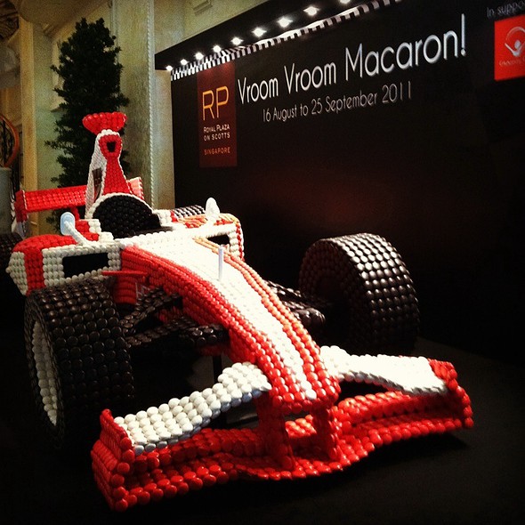 F1 Car made of Macaroons